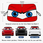 Tesla Model Y/3 Windshield Sun Shade, Bold Red - Image 5