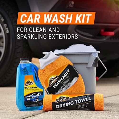 Armor All Car Wash and Cleaner Kit - 8-Piece Complete Set with Wash Concentrate, Wipes, Microfiber Towels & Air Freshener, Gift for Dad - Image 4