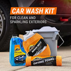 Armor All Car Wash and Cleaner Kit - 8-Piece Complete Set with Wash Concentrate, Wipes, Microfiber Towels & Air Freshener, Gift for Dad - Image 4