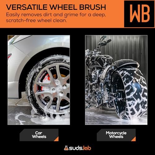 Suds Lab WB Premium Detailing Wheel Brush, Ultra-Soft, 17.7", All Vehicles - Image 6