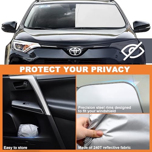 Foldable Front Windshield Sunshade fit for Toyota RAV4 2013-2018 - Image 5