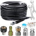 Sewer Jetter Kit 50FT for Pressure Washer, 5800PSI Drain Cleaner Hose by WESTBAY