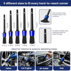 37Pcs Car Detailing Kit, Car Detailing Brush Set, Car Wash Cleaning Kit, Car Detailing Brushes, Professional Car Care Kit for Interior Exterior Wheels, (Drill is NOT Included) - Image 6