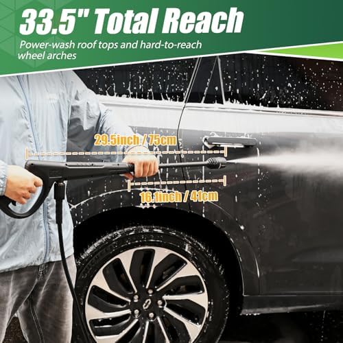 Pressure Washer Gun Wand & 3-in-1 Adjustable Nozzle, M22-14mm - Image 6