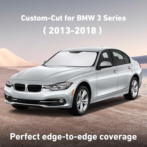 EcoNour Windshield Sunshade Compatible for BMW 3 Series 2013-2016 2017 2018 - Image 2