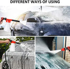 35Pcs Car Wash Detailing Kit Cleaning Kits with Foam Gun Sprayer Collapsible Bucket Brush Large Wash Mitt Towels Complete Interior Exterior Car Washing Supply Set Blue - Image 2