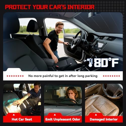 Windshield Sun Shade Custom Fit for Be-nz GLE/GLS 2020-2025 - Image 4