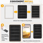 EcoNour RV Magnetic Window Shade for Side Door,Foldable UV Protection Cover | Blackout Winnebago Itasca Sunova Class A RV Entry Doors | 4 Hook & Loop Waterproof Oxford Fabric | Large (27" ×18") - Image 3