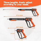 FIXFANS Pressure Washer Gun and Hose Kit, 50FT Power Wash Hose, M22 Fitting - Image 2