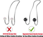 Bling Purse Hook for Car Headrest, Cute Car Seat Hooks (2Pack) | Upgraded,Durable Stainless,Car Purse Hanger,Purse holder,Rhinestones,Bag Hooks,Car Hooks for Purses and Bags Cute,Black - Image 4