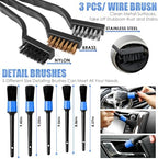 Car Cleaning Kit, Car Interior Detailing Kit with High Power Handheld Vacuum, Detailing Brush Set, Windshield Cleaner, Cleaning Gel, Complete Auto Accessories for Men, Women - Image 5