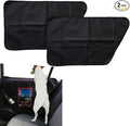 2-Pack Dog Car Door Guard - Anti-Scratch Back Seat Protector - Oxford Fabric, Black - Pet Supplies - Car Accessories for Dogs by Samlee