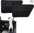 2-Pack Dog Car Door Guard - Anti-Scratch Back Seat Protector - Oxford Fabric, Black - Pet Supplies - Car Accessories for Dogs by Samlee
