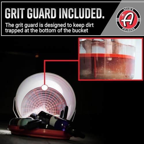 Adam's Polishes Wash Bucket (3.5 Gallon Bucket + Grit Guard) - Car Detailing Tool for Car Washing & Garage Storage | Stores Car Wash Soap, Foam Cannon, Foam Gun, Microfiber Towels & More - Image 6