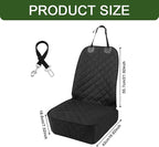 Waterproof Front Seat Car Cover, Car Seat Covers for Dogs, Nonslip Pet Passenger Seats Cover Protector, Car Accessories Scratch-Proof Pet Front Covers Universal Fit Most Auto Trucks SUVs (Black) - Image 2
