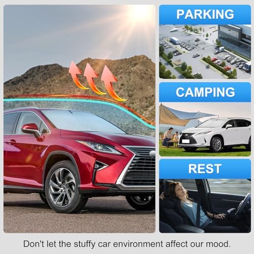 Custom Fit Windshield Sun Shade for Lexus RX 2016-2022 - Image 6
