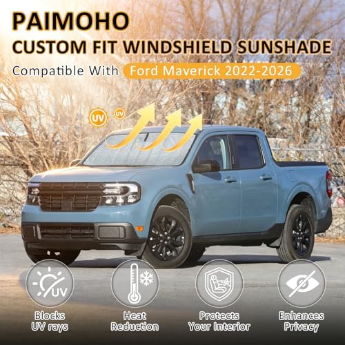 Thickened Windshield Sun Shade for Ford Maverick 2022-2026 - Image 3