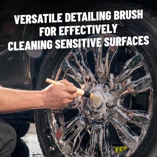 Chemical Guys, Boars Hair Detailing Brush for Wheels, Grilles & Interior - Image 6