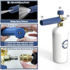 Foam Cannon Dual Connector for Pressure Washer, 1/4" Quick Connector - Image 3