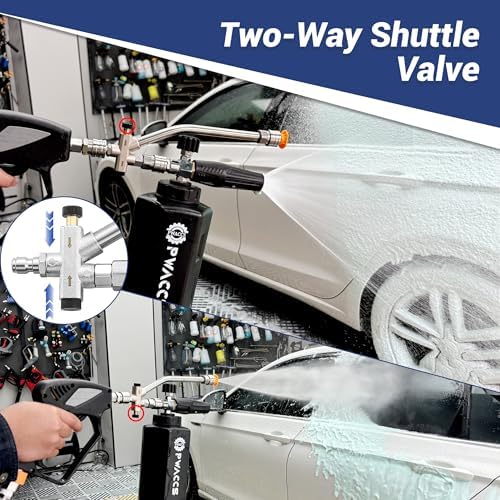 PWACCS Dual Foam Cannon with Pressure Washer Short Gun, 1.5 Liter - Image 4