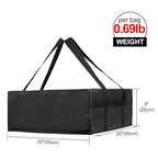 Bodaon Insulated Pizza Delivery Bag, 20" x 20" x 8" Warmer, Black, 1-Pack | Pizza Bags for Delivery Carry Hot, Insulated Food Delivery Bag, Grocery Shopping Bags, Commercial Catering Rideshare, Parties - Image 2