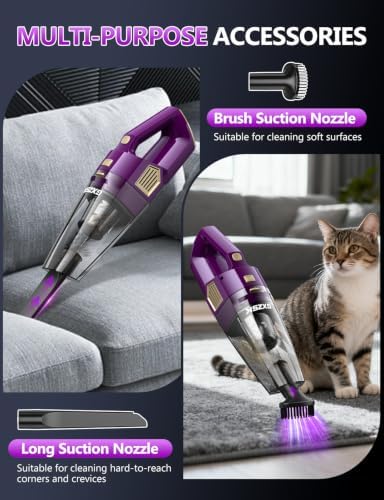 Gxzsk Handheld Vacuum Cordless, 15000PA Hand Held Car Vacuum Cleaner - Image 3