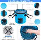 44Pcs Car Wash Detailing Kit Cleaning Kits with Foam Gun Sprayer Wash Mop with Long Handle Collapsible Bucket Large Wash Mitt Towels Complete Interior Exterior Car Washing Supply Set Blue - Image 4