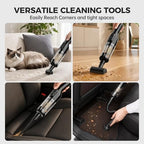 dormzie Handheld Vacuum Cordless, Car Vacuum with 19000Pa Powerful Suction,1.3 lbs Lightweight, Type-C Charge, Multiple Accessories for Car Home Office Pet - Image 5