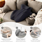 Multi-functional Ergonomic Memory Foam Wedge Pillow, 27° Angle Perfect Position Instant Intimacy Couples Pillow, Wedge Memory Foam Butt Cushion, Provides Waist and Neck Support for Neck Pain Relief. - Image 6