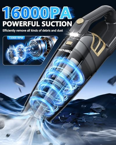 Handheld Vacuum Cordless Rechargeable, Hand Held Car Vacuum Cleaner - Image 2