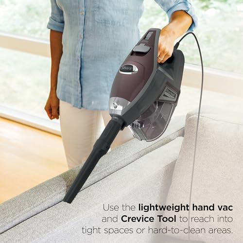 Shark Rocket Pet Plus Corded Stick Vacuum, XL Cup, Bordeaux/Silver, HV322 - Image 5