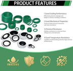 40pcs A/C Compressor Seal Washers and 175pcs A/C O Rings Kit - Image 3
