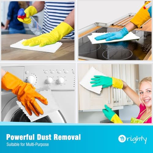 Orighty Microfiber Cleaning Cloth Bulk, 150 Pack Shop Towels 12x12in, White - Image 4