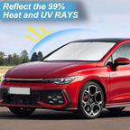 Windshield Sun Shade for 2015-2020 2021 Volkswagen Golf GTI/e-Golf/Golf R - Image 4