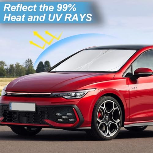 Windshield Sun Shade for 2015-2020 2021 Volkswagen Golf GTI/e-Golf/Golf R - Image 4