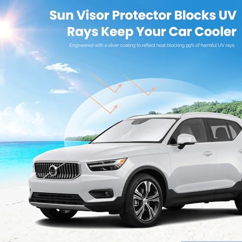 Windshield Sunshade for 2019-2025 2026 Volvo XC40 Front Window Shield - Image 5