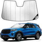 Windshield Sun Shade for Ford Explorer 2020-2024, Vehicle-Specific Design by Unknown