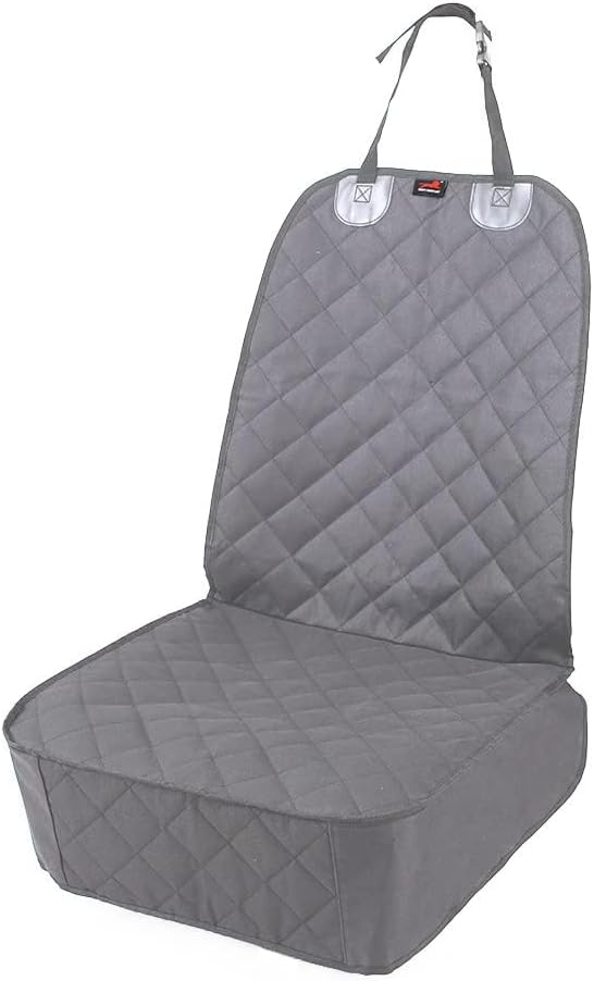 HONEST OUTFITTERS Dog Car Seat Cover 2 Pack, Waterproof Front Seat Car Cover for Cars, Trucks, and Suvs, Pet Front Cover for Cars, Nonslip Dog Seat Cover Grey - Image 7