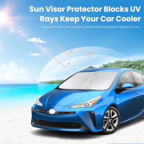 Windshield Sunshade for Toyota Prius Hatchback 2016-2022 Window Sun Shade - Image 5