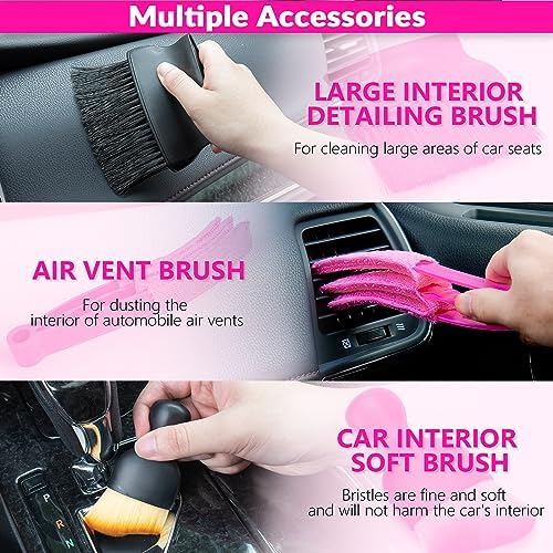 ThinkLearn Car Cleaning Kit with High Power Car Vacuum Detailing Kit - Image 4