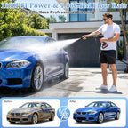 Cordless Pressure Washer, 120Bar/1700PSI Battery Power Washer Gun with 6-Nozzle & 2*3.0Ah Battery, Portable Car Washing Kit, High Pressure Jet Wash for Patio, Driveway, Pet, Garden, and Home Cleaning - Image 2