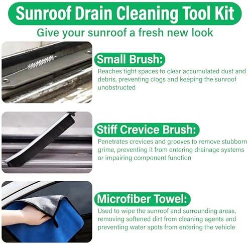 ecocstm Auto Sunroof Drain Cleaning Tool, 120 Inch Flexible Drain Brush - Image 6