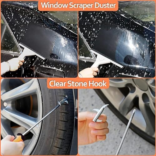 THINKWORK Car Detailing Kit, Microfiber Cleaning Tools with Storage Bag - Image 6