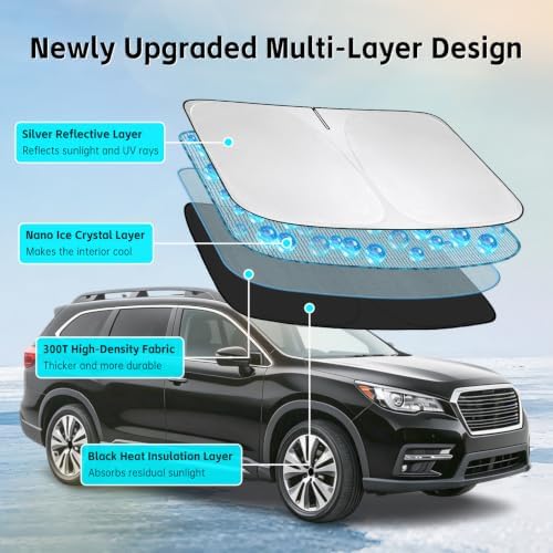 Windshield Sun Shade for Subaru Ascent 2019-2026 Sunshade - Image 3