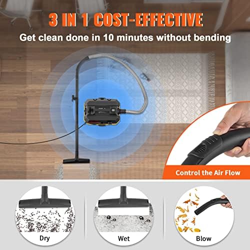 VEVOR 4-Gallon 5.0 Peak HP Wet Dry Shop Vacuum with Blowing Function - Image 5