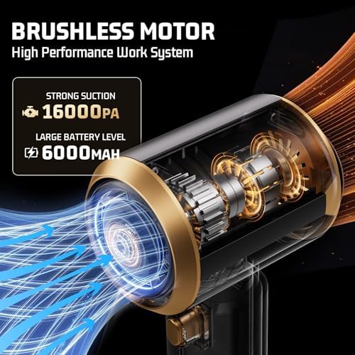 Cordless Car Vacuum 7-in-1: Clean Car & Home - Black - Image 4