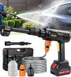 PoolLeader Cordless Car Cleaning Tool with 6-in-1 Nozzle & Foam Cannon by PoolLeader