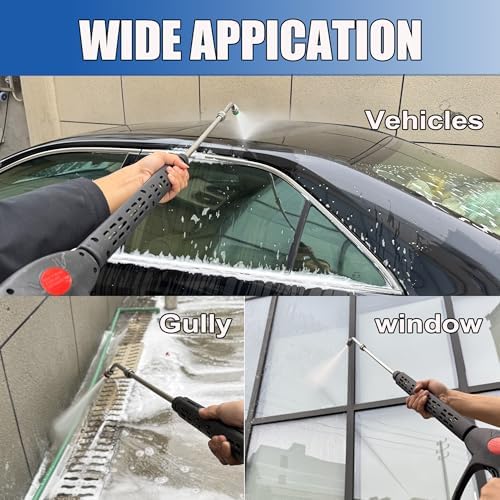 M MINGLE High Pressure Washer Gun with Extension Wand & 30° Curved Rod - Image 5