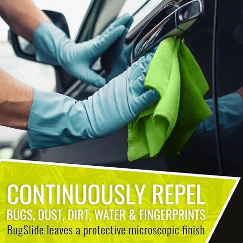 BugSlide Bug Remover Spray – All Purpose Car Cleaner & Detailer, For Vehicle Interior & Exterior Use, Shines, Degreases, Polishes, Wipes Away Bugs on Plastic, Metal,Glass, Windows, Mirrors, 16 oz - Image 2