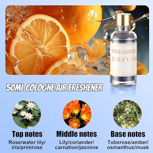 Smart Car Air Freshener, Car Air Freshener Diffuser with 3 Color Starry Sky Projection, Cars Scent Diffuser with RGB Music Syncing Light, 3 Mode Adjustable, Auto On/Off Cars Diffuser, 50ml Cologne - Image 5